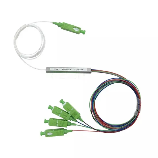 Divisor PLC De Fibra óptica De Tipo Tubo De Acero Micro Con Conexiones Sc/APC, De Configuración 1X8 Micro Steel Tube Type Sc/APC 1X8 PLC Splitter