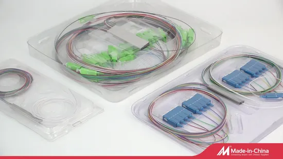 0.9/2/3mm PLC/Fbt Mini/Lgx/Cassette Type Factory Customized FTTH Fiber Optic PLC Splitter