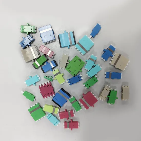 LC PC Quad Fiber Optic Coupler Singlemode Multimode 4 Cores Adapter LC Fiber Connector 