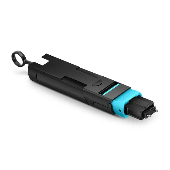 High Quality MPO To MPO 50/125um OM4 Cable MTP Fiber Optic Fast Adapter & Connectors 