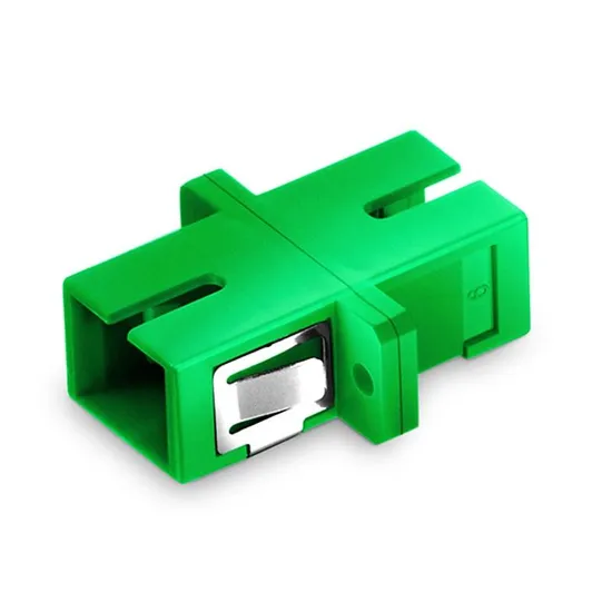 Sc/APC Simplex Single Mode Fiber Optic Adapter/Coupler with Flange 