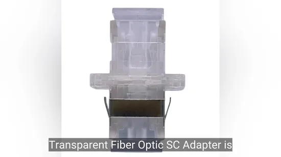 FTTH simplex Hybrid transparent SC APC/UPC optical fiber optic adapter 